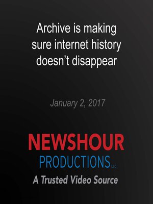 cover image of Archive is making sure internet history doesn't disappear
